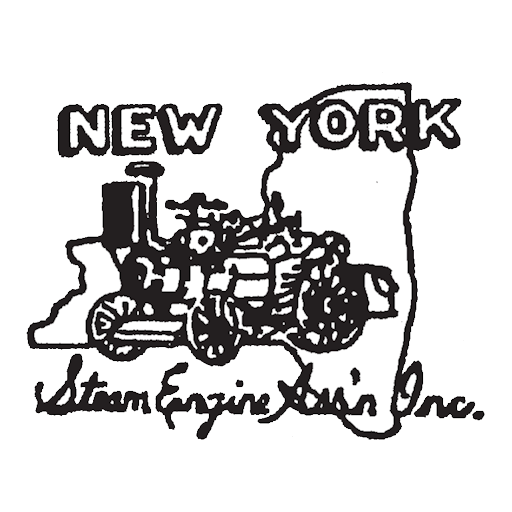 Black and white logo of New York Steam Engine Train Inc.